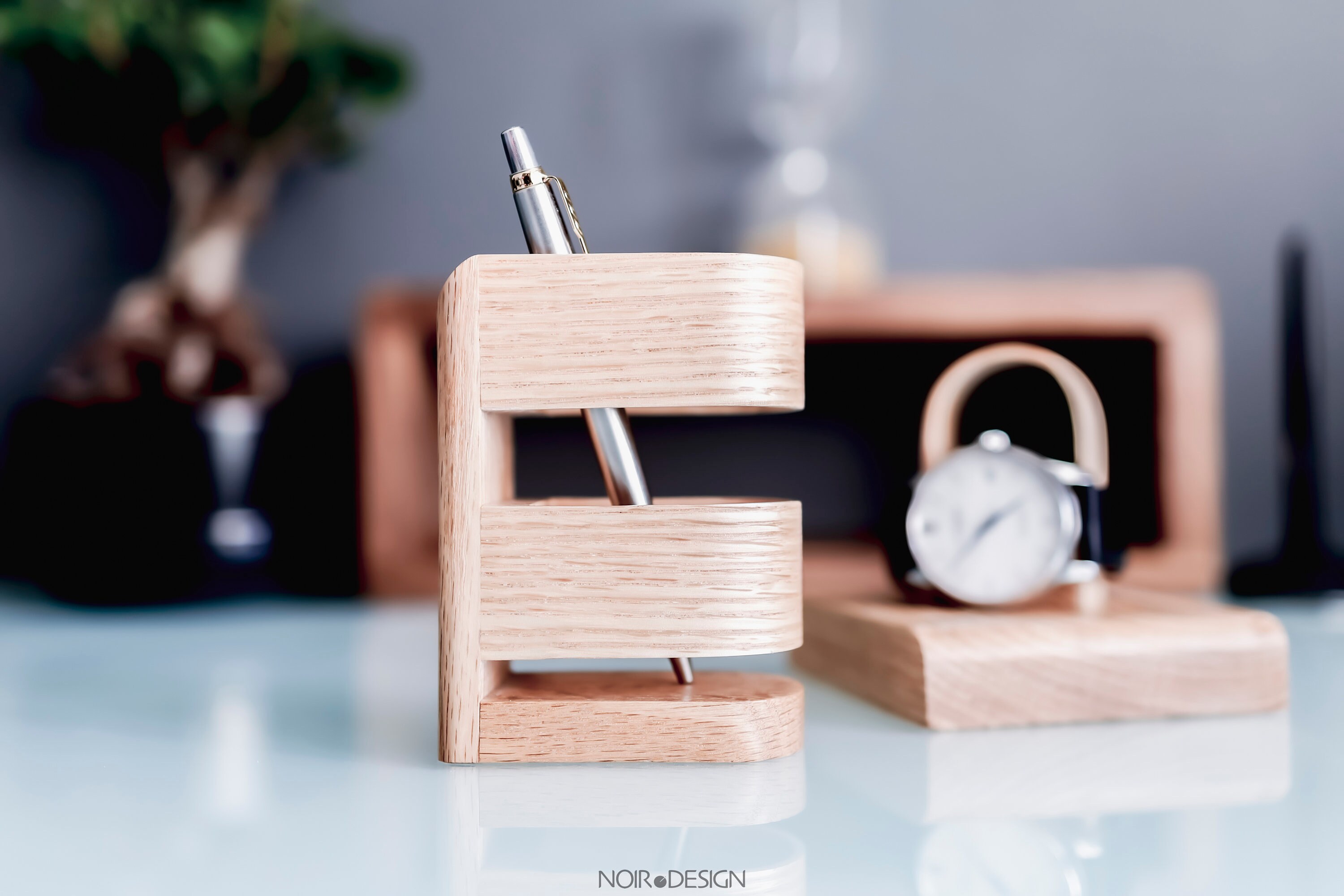 Modern Luxury Pen Holder Storage Made From Solid Oak Etsy UK
