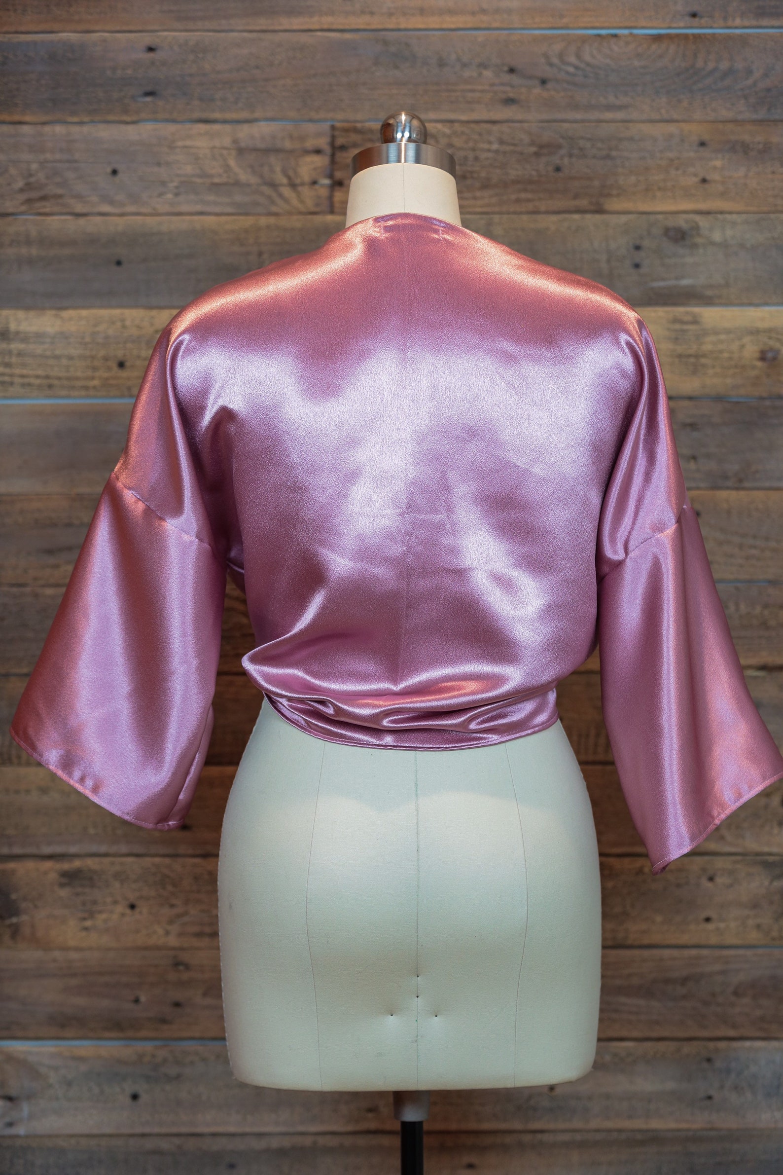 Handmade Womens Satin Tie Top / Tie Front / Cover Up | Etsy