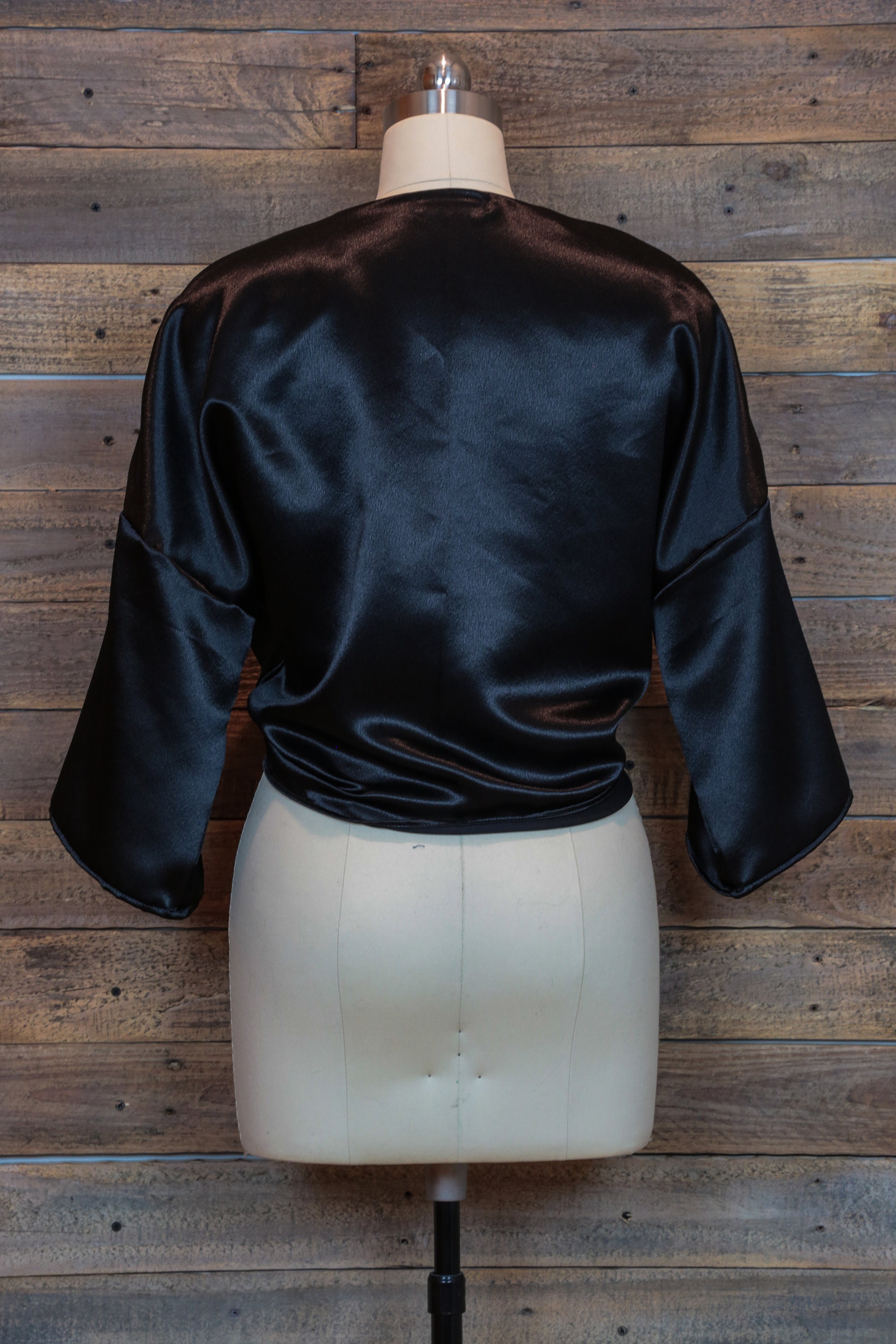 Handmade Womens Satin Tie Top / Tie Front / Cover Up | Etsy