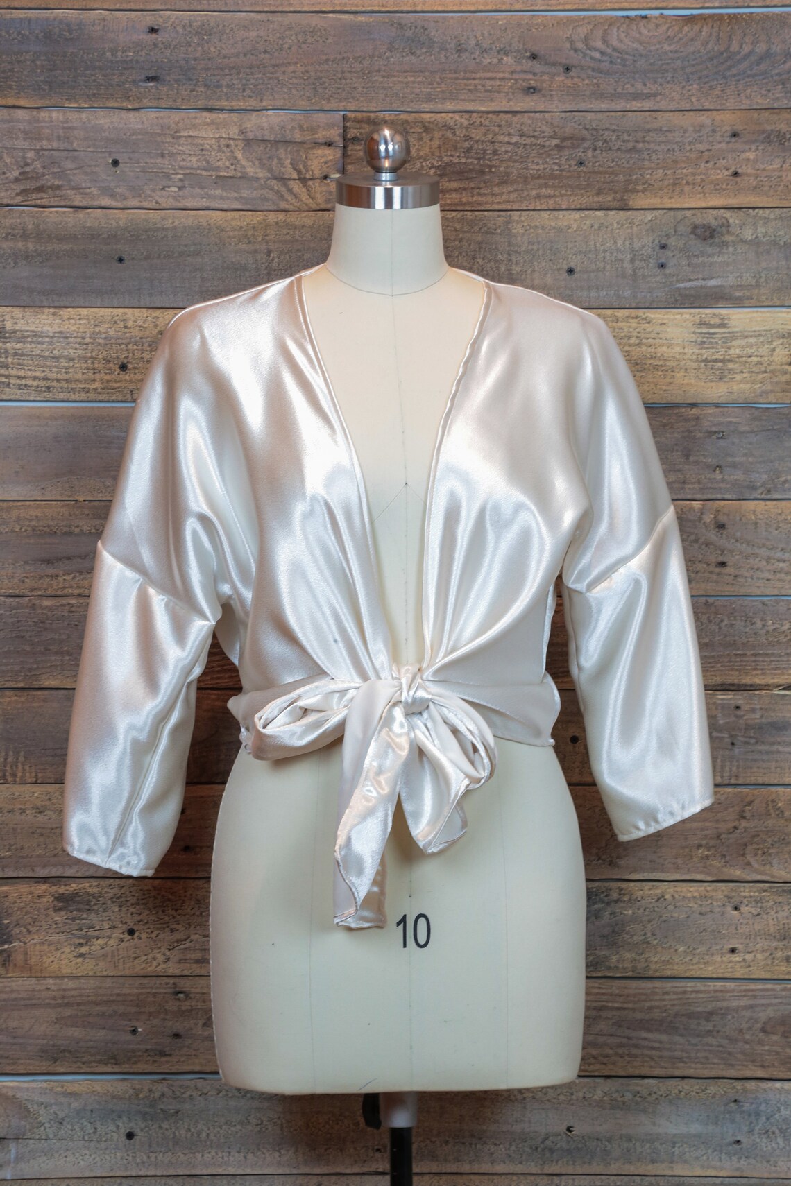 Handmade Womens Satin Tie Top / Tie Front / Cover Up | Etsy