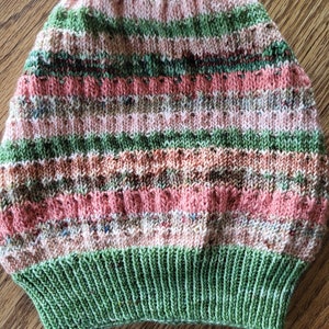 Scrappy Hat, Digital pattern, knitting pattern, hat knitting pattern
