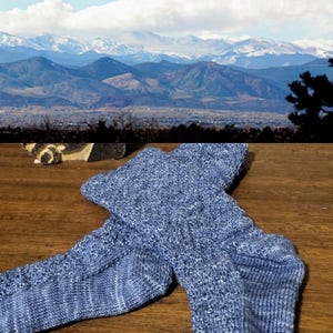 Mountain Rib Socks Knitting Pattern (Digital Download)