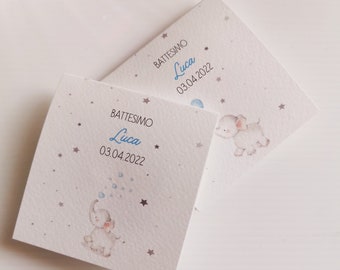 BAPTISM-COMMUNION CONFETTI HOLDER elephant theme