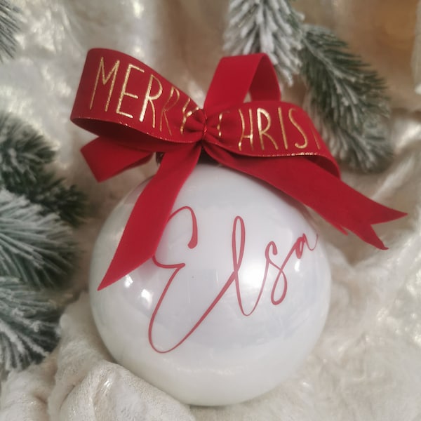 Pallina di Natale in legno Personalizzata con Nome e Renna Lol T-shirt
