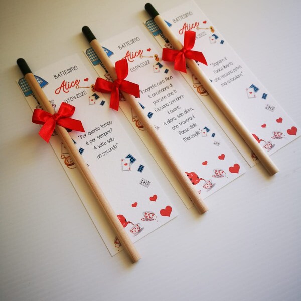 DOOP-COMMUNIE BLADWIJZER Alice in Wonderland met Plantable Pencil