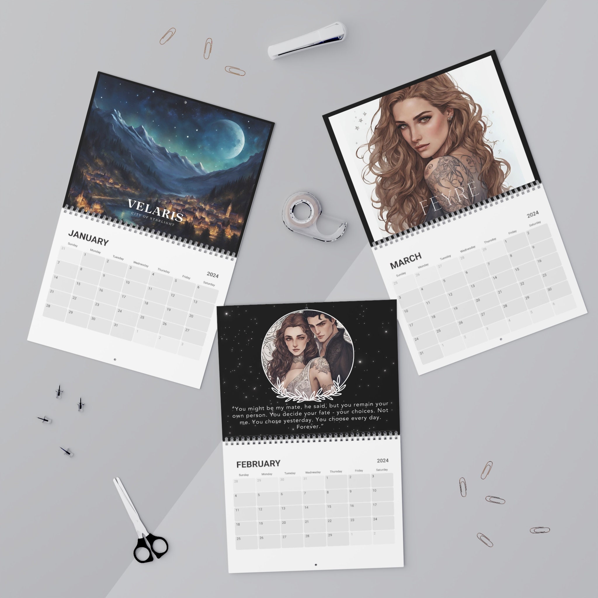 Velaris Calendar 2024 Etsy