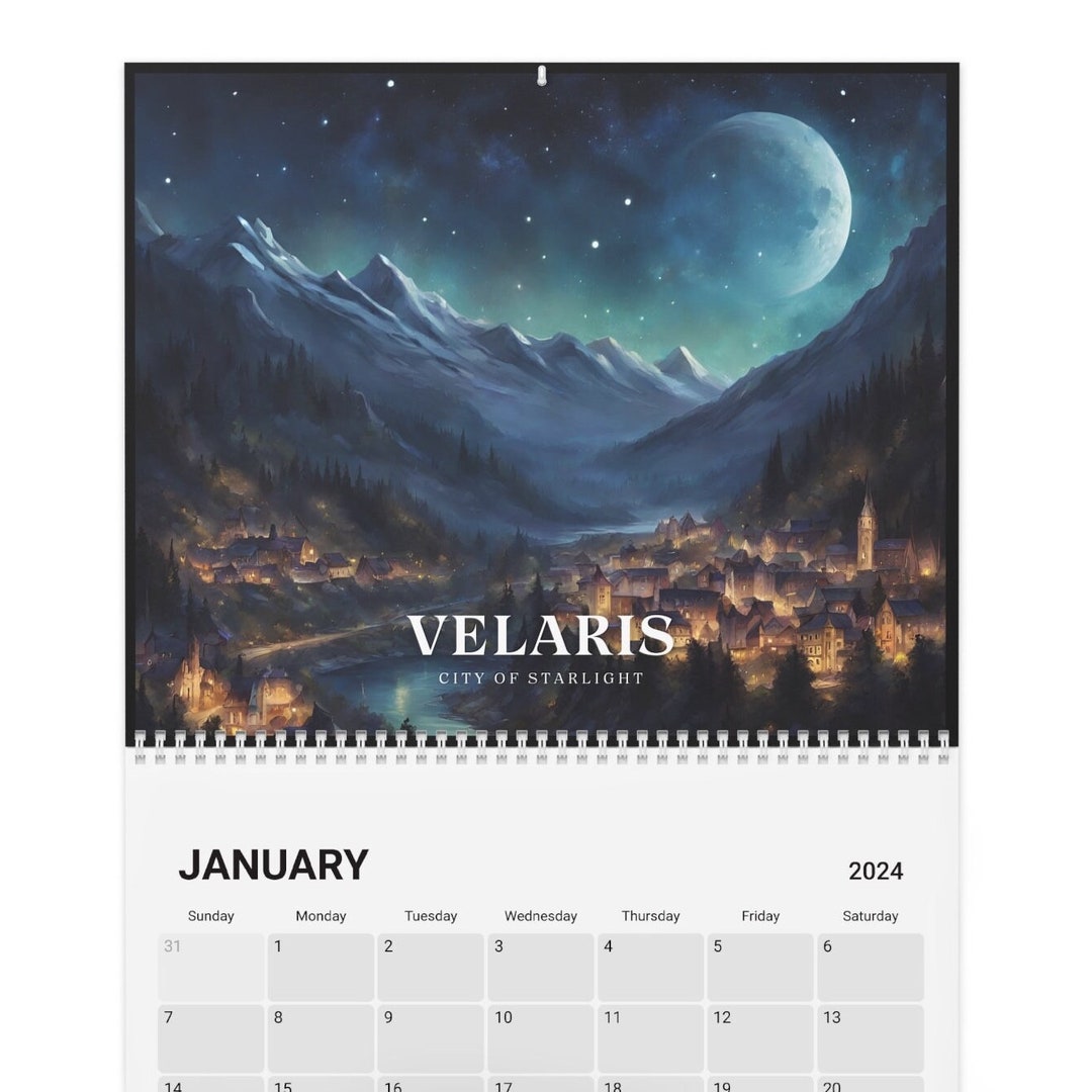 Velaris Calendar 2024 Etsy
