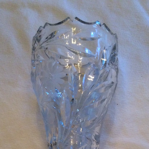 Cut-Glass Vase