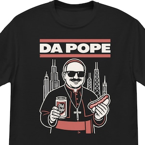 Chicago Pope Leo XIV &quot;Da Pope&quot; Funny T-Shirt – Chicago Pride Tee – Papal Election Gift