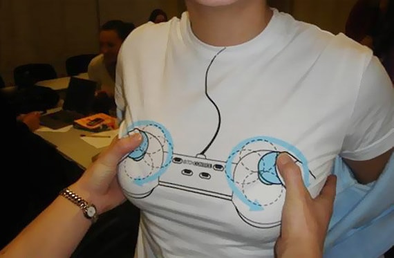 Boobs Boob Shirt . Adult Controller Shirt for Womens Playstation