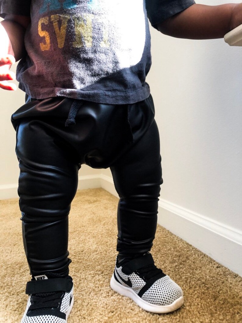 baby boy leather pants