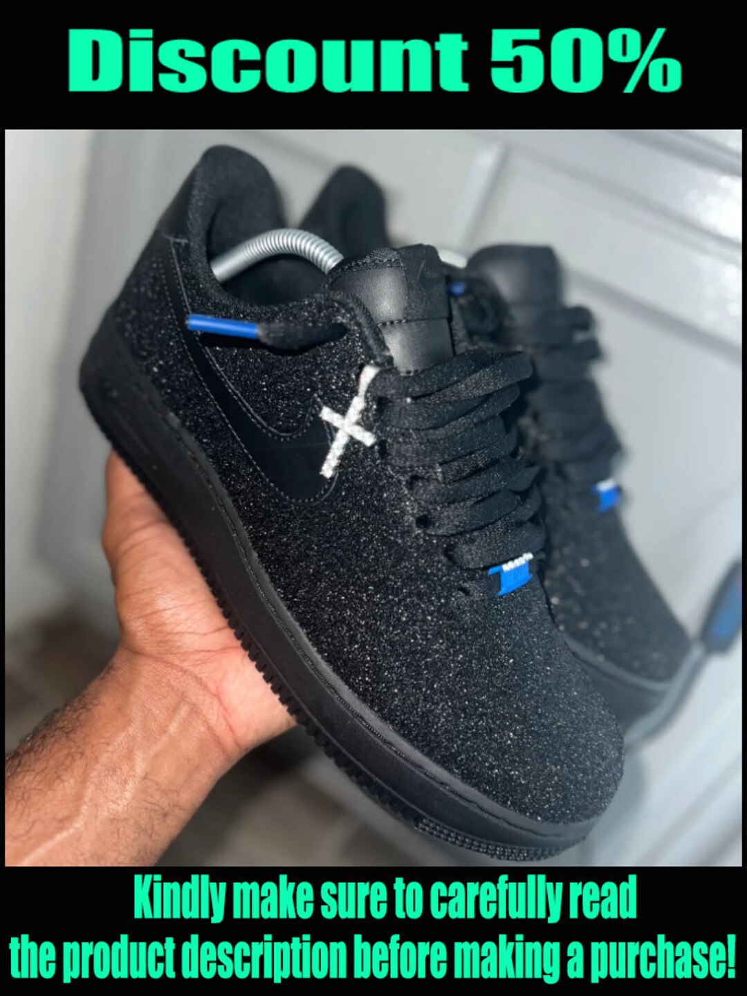 custom glitter af1
