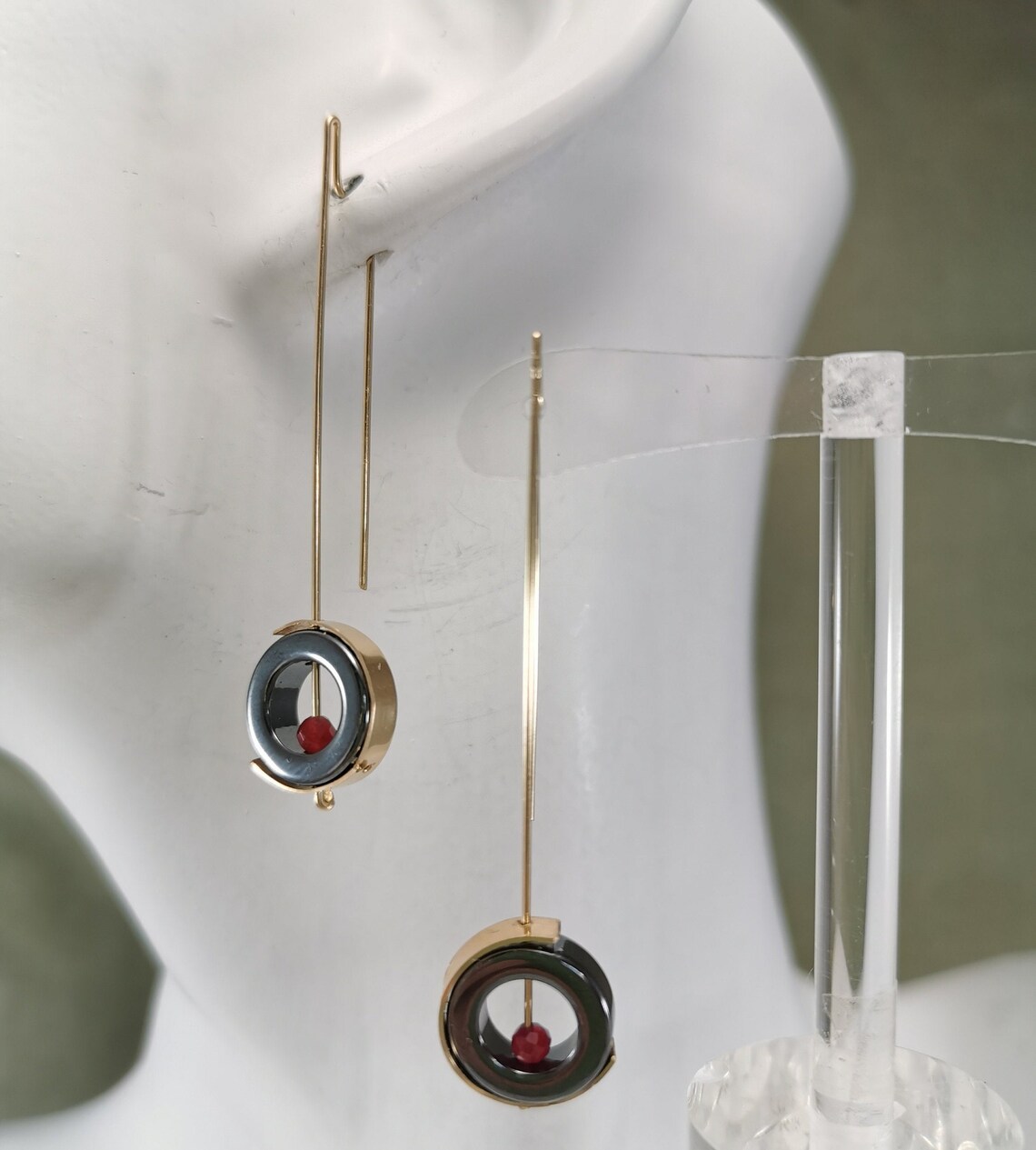Black Gem Earring