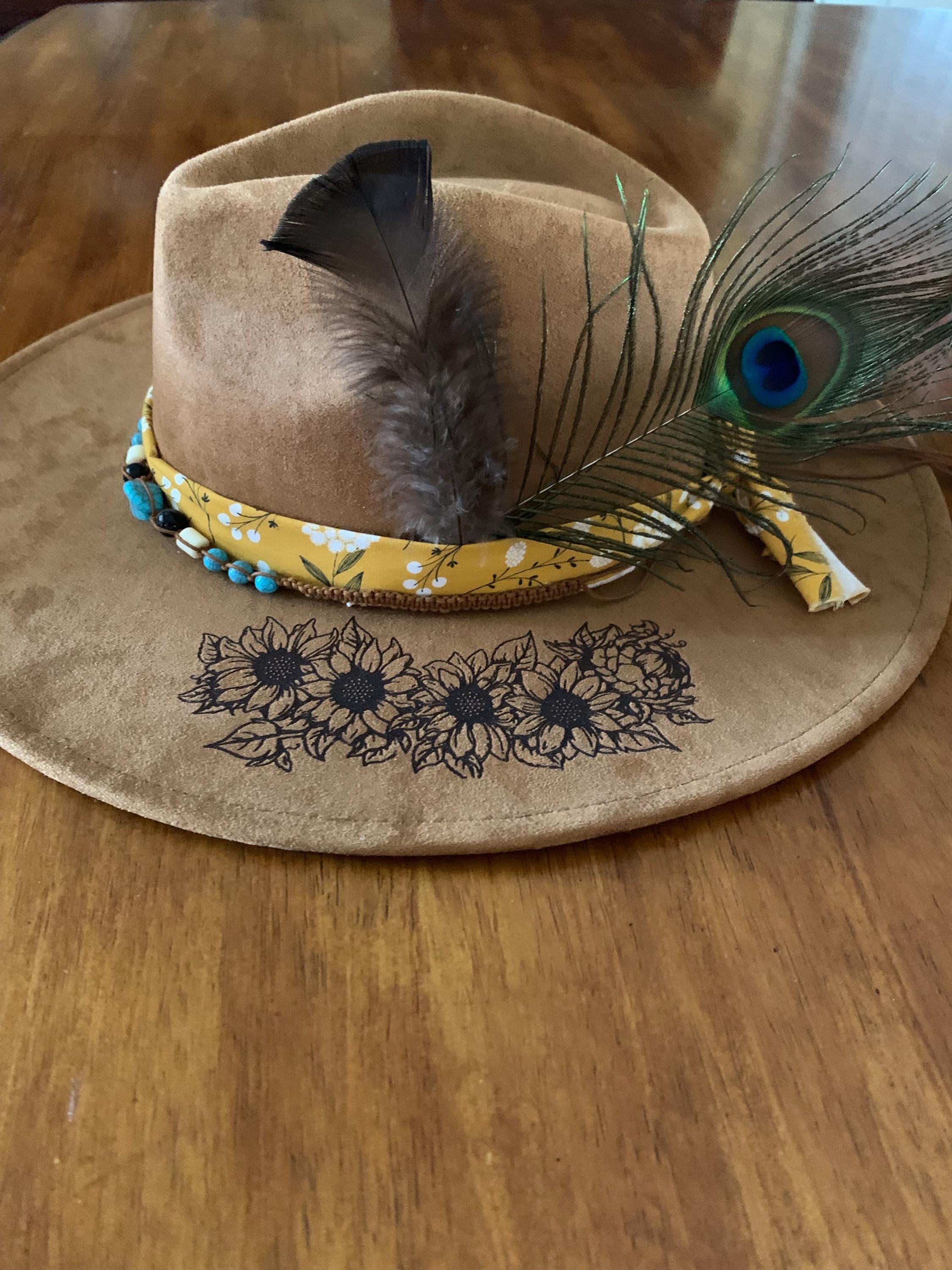 Boho Chic Fedora Hat - Etsy display picture 2