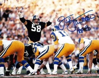 Jack Lambert Pittsburgh Steelers HOF NFL Autographed Auto Signed 8x10 Photo Picture Reprint