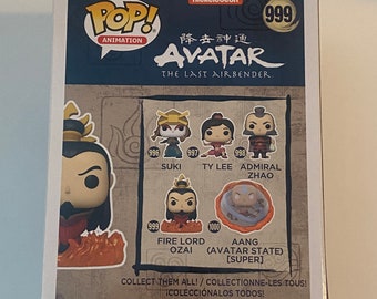  Funko Pop! Avatar The Last Airbender Set of 4: Admiral Zhao,  Fire Lord Ozai, Suki and Ty Lee : Toys & Games