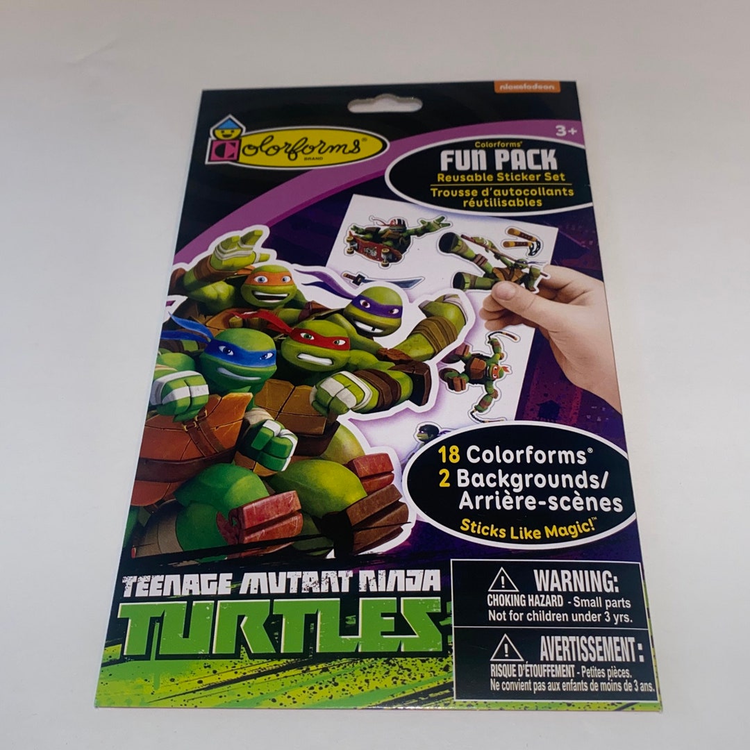 Teenage Mutant Ninja Turtles COLORFORMS Fun Pack New 18 & 2 Etsy