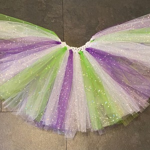 Womens space man tutu, space Ranger skirt, Buzz green white and purple costume, alien tutu, spaceman