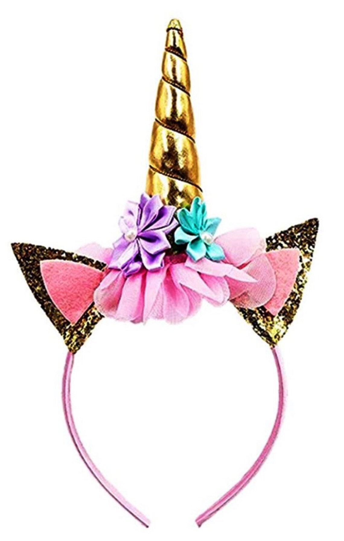 Unicorn headband rainbow headband pastel unicorn headband Etsy