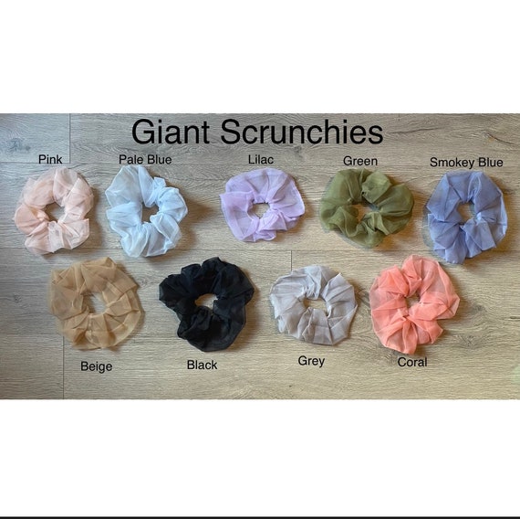 Large hair scrunchies deals
