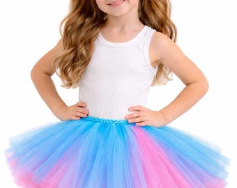 Handmade Pink and Aqua Tulle Tutu