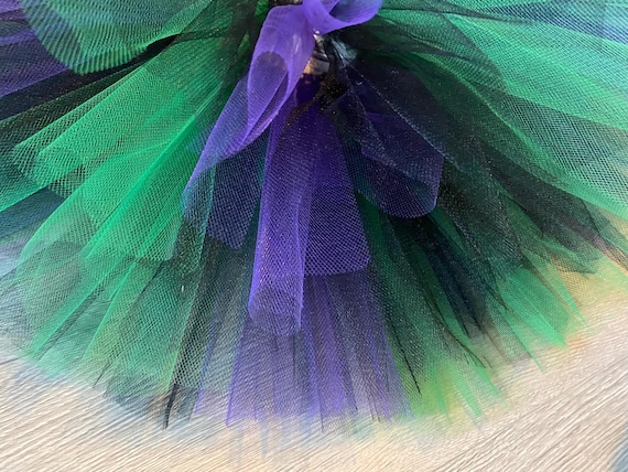 Girls Halloween Witch Black Purple and Green Tutu Dress - Etsy