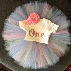 Première tenue pour gâteau tutu licorne pour le premier anniversaire d'un anniversaire pour fille