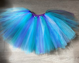 Adults Rainbow fish Costume, peacock costume, women’s Sisu skirt, last dragon tutu, Mermaid Tutu Skirt, Blue Green and Purple Tutu, sisu