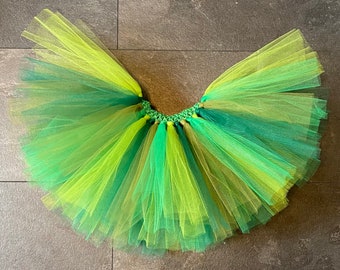 Green dinosaur tutu, T-Rex tutu, shades of green, Woodland Tutu, Tinkerbell Tutu, Forrest Tutu Skirt