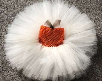 Orange and cream dress, Moana inspired Tutu Dress