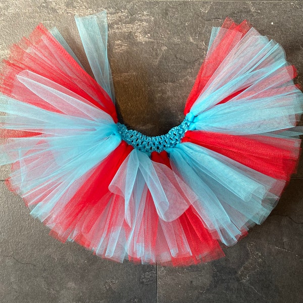 Blue and Red Tutu, Turquoise and Red Tutu, Thing 1 Thing 2 Tutu