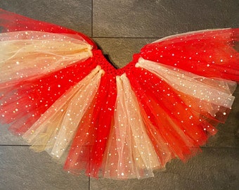 Handmade Red Sequin Tutu: Sparkly Christmas Outfit