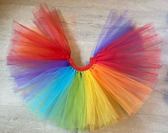 Adults Bright Rainbow pride Tutu Skirt, LGBTQ, festival outfit