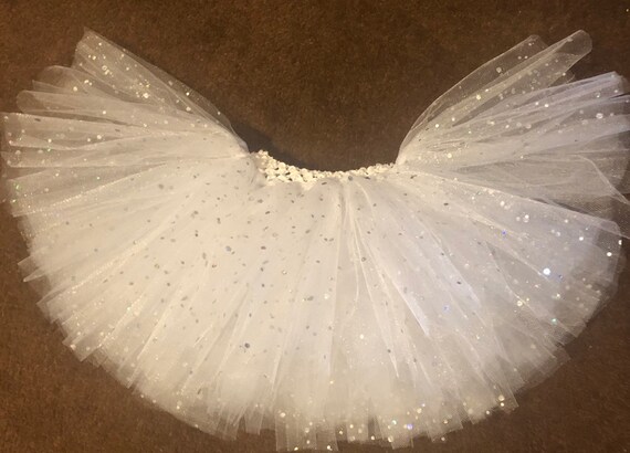 White Sparkly Tutu White Sequin Tutu White Sparkle Tutu | Etsy