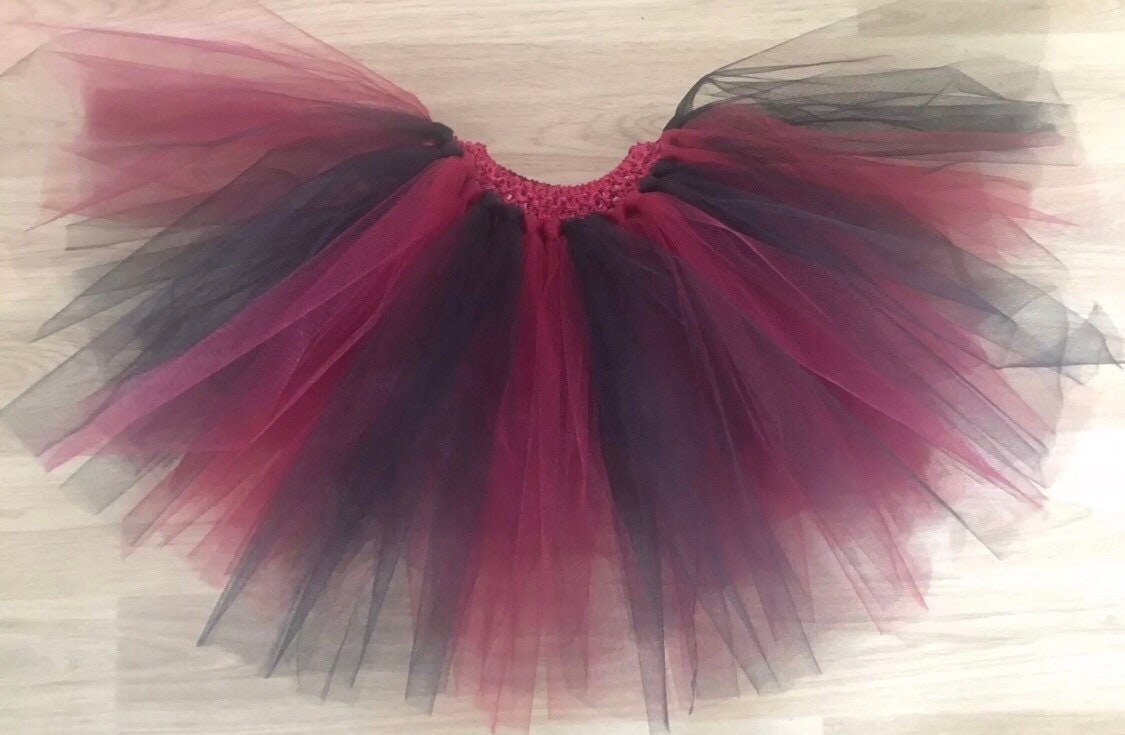 Black and Red Halloween Tutu Skirt | Etsy