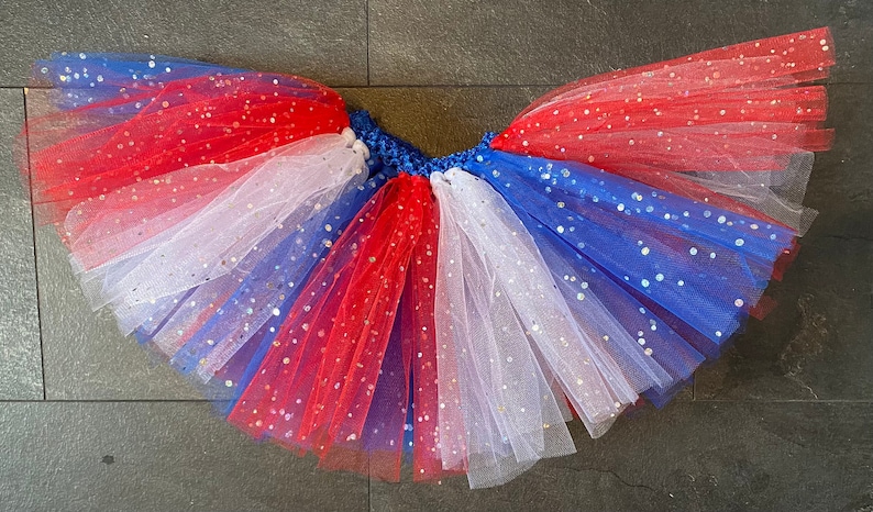 Women’s sequin queens jubilee, 4th July Tutu, Euros England tutu, sparkly Red white and Blue Tutu Skirt,  VE Day Tutu, Rangers, 