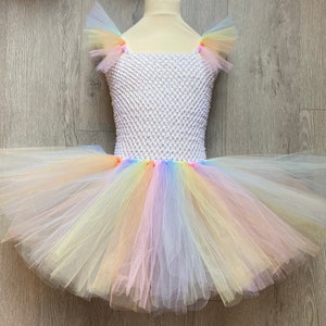 Regenbogen Tutu, Einhorn Tutu Kleid, Pastell Tutu Kleid