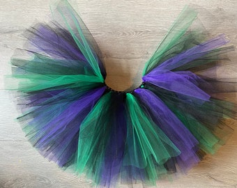 Black, purple and green Halloween Tutu Skirt