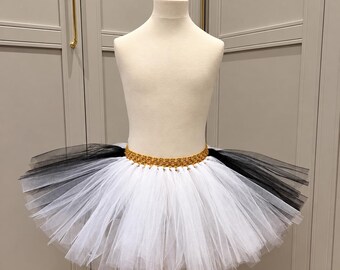 Kpop demon Hunter Costume Rumi White and Gold Tutu Skirt