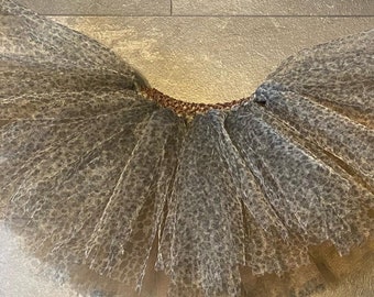 Handmade Leopard Print Tulle Tutu: Animal Skirt, World Book Day Costume