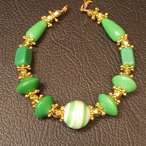 Candy Green and Gold colored Bracelet