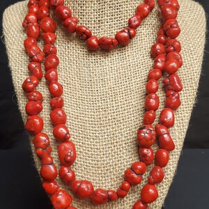 Turquoise Beaded Necklace and Bracelet Set
