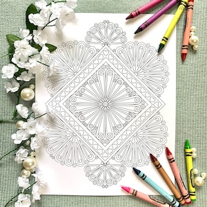 Coloring page - Loopy Mandala