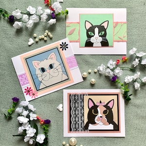 Cartes de voeux - Chats - vierges