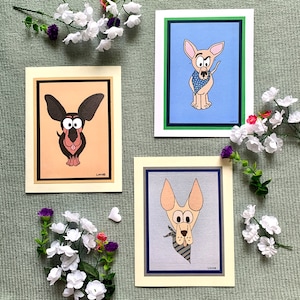 Cartes de voeux - Vierges - Chiens