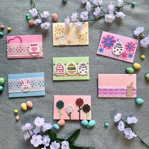 Enveloppe - Carte cadeau - Pâques - ligné
