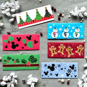 Enveloppes - Noël - Argent/Chèque - avec lignes