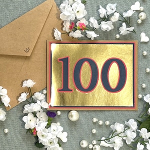 Carte 100e anniversaire
