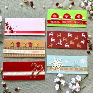 Enveloppes cadeaux - Noël - Argent et/ou chèques - Thème Noël