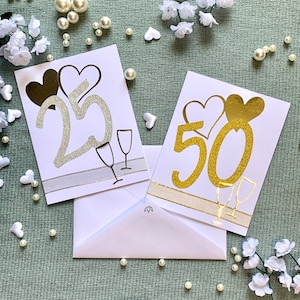 Cards - Anniversary - 50th, 25th